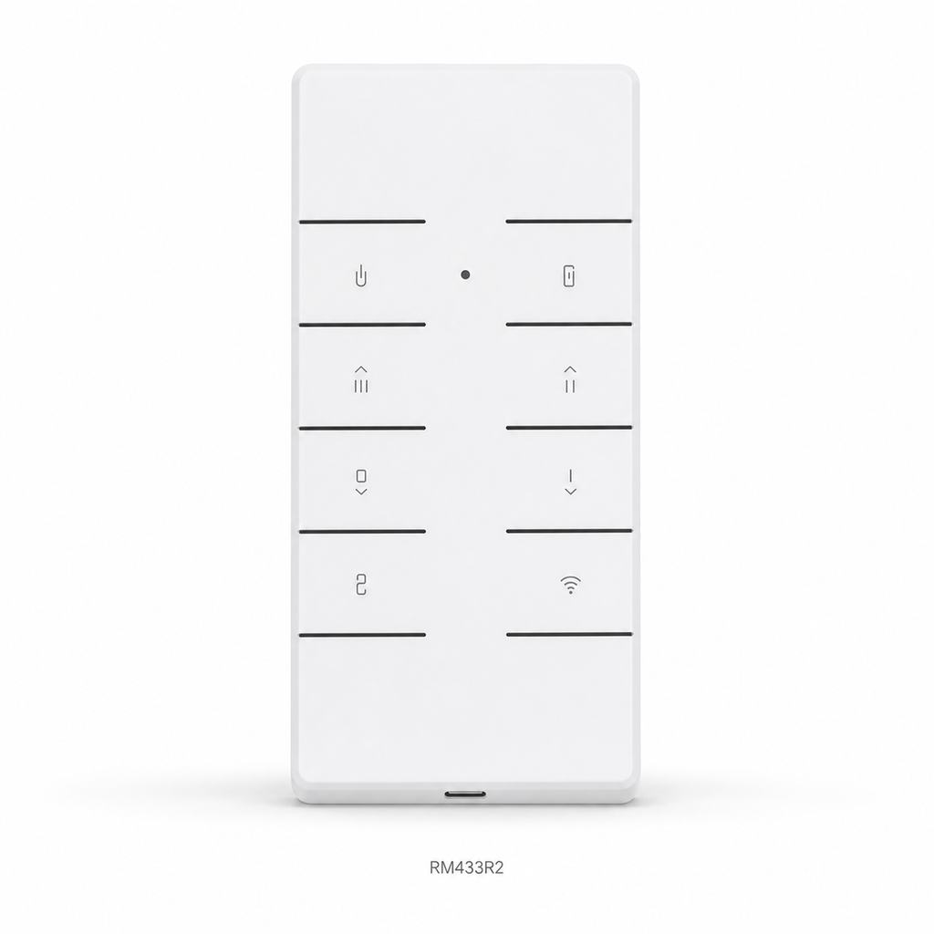 NéoDim WiFi Pro RM433R2 remote clean white studio packshot