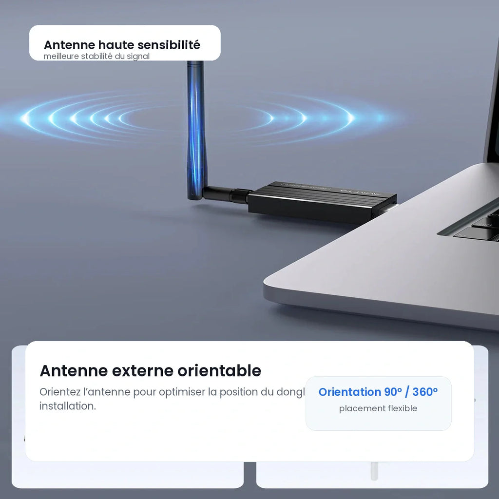 Antenne orientable du dongle ZigBee NéoLink USB Essential.