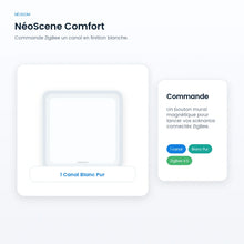 Commande de scénarios ZigBee NéoScene Comfort 1 canal blanc.