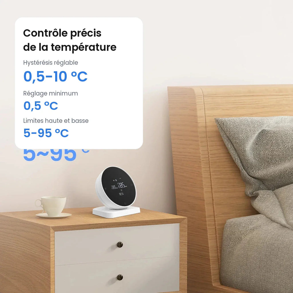 Thermostat NéoAir RF Essential avec réglage précis de température.