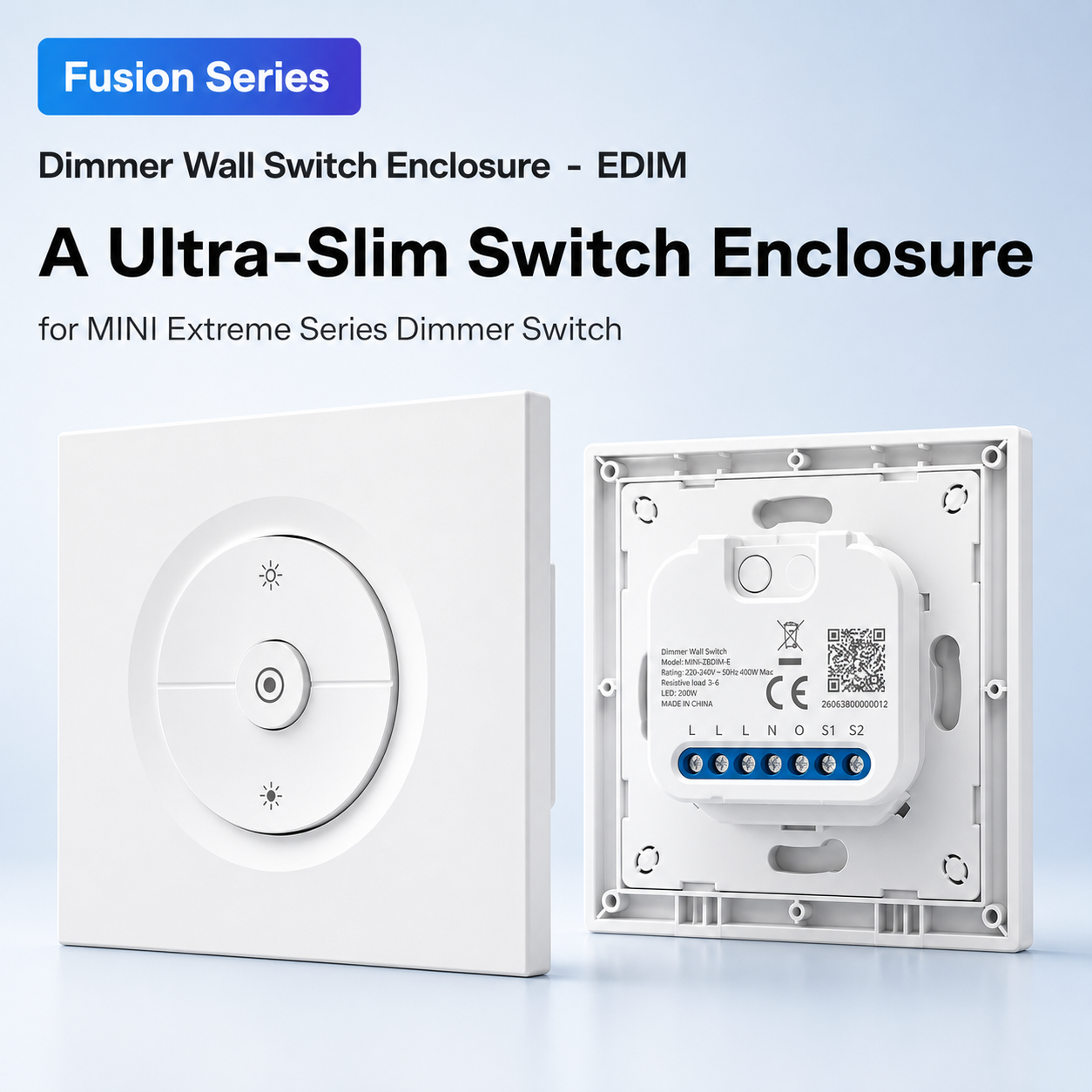 NéoFrame Dim Pro EDIM ultra-slim switch enclosure Fusion Series