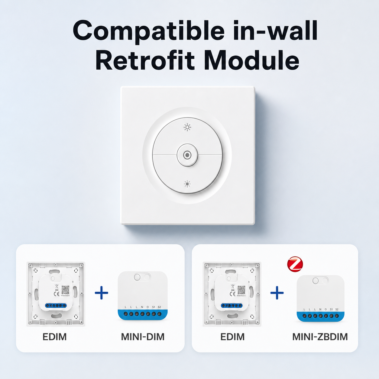 NéoFrame Dim Pro EDIM compatible in-wall retrofit module