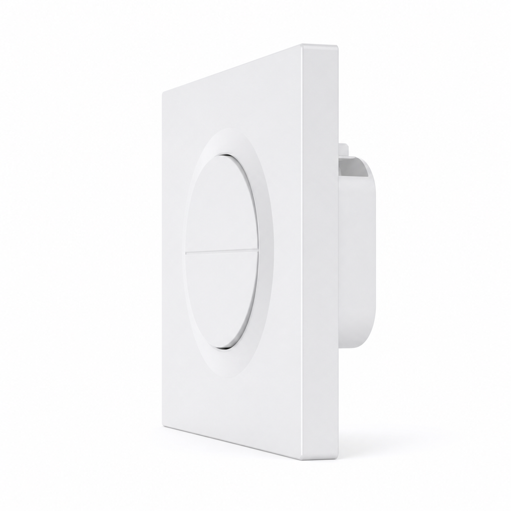 NéoFrame Duo Pro boîtier double interrupteur blanc profil fin
