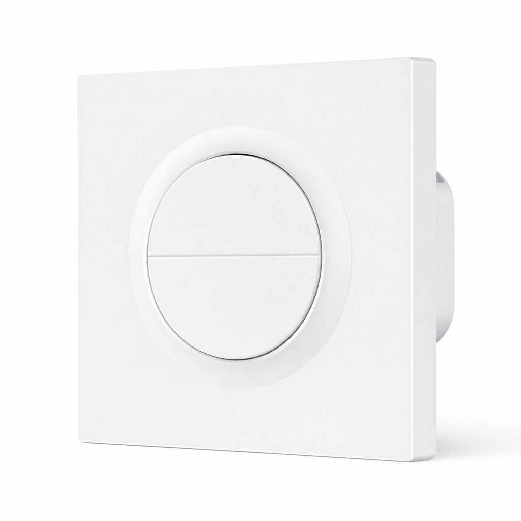NéoFrame Duo Pro boîtier double interrupteur blanc vue de face