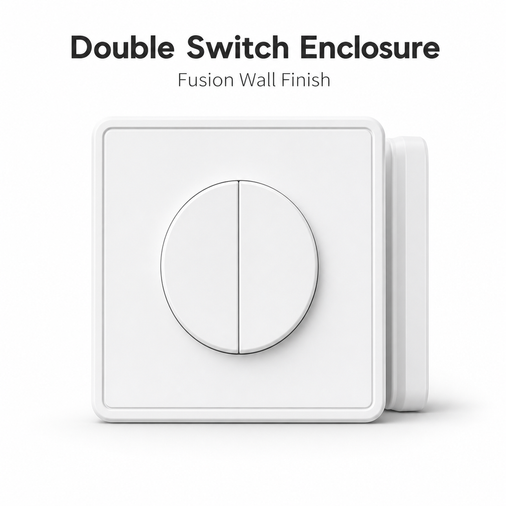 NéoFrame Duo Pro packshot du boîtier double interrupteur Fusion