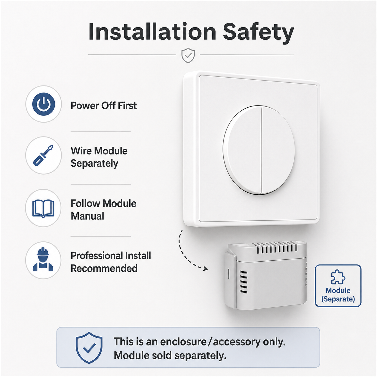 NéoFrame Duo Pro consignes de sécurité pour installation du boîtier