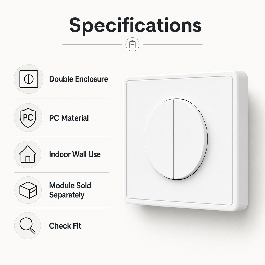 NéoFrame Duo Pro caractéristiques du boîtier accessoire double interrupteur