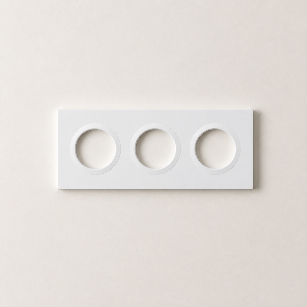 NéoFrame Orb Pro Orb-3 Gang horizontal wall frame installation