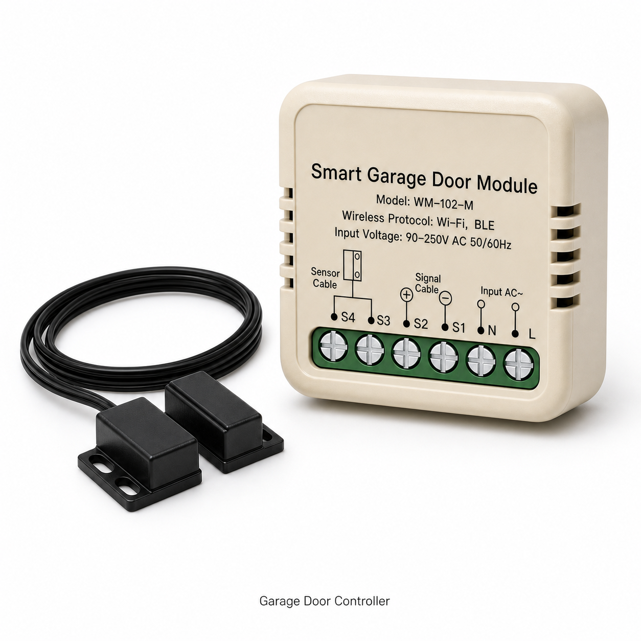 NéoGarage Mini Comfort garage door controller and sensor product image