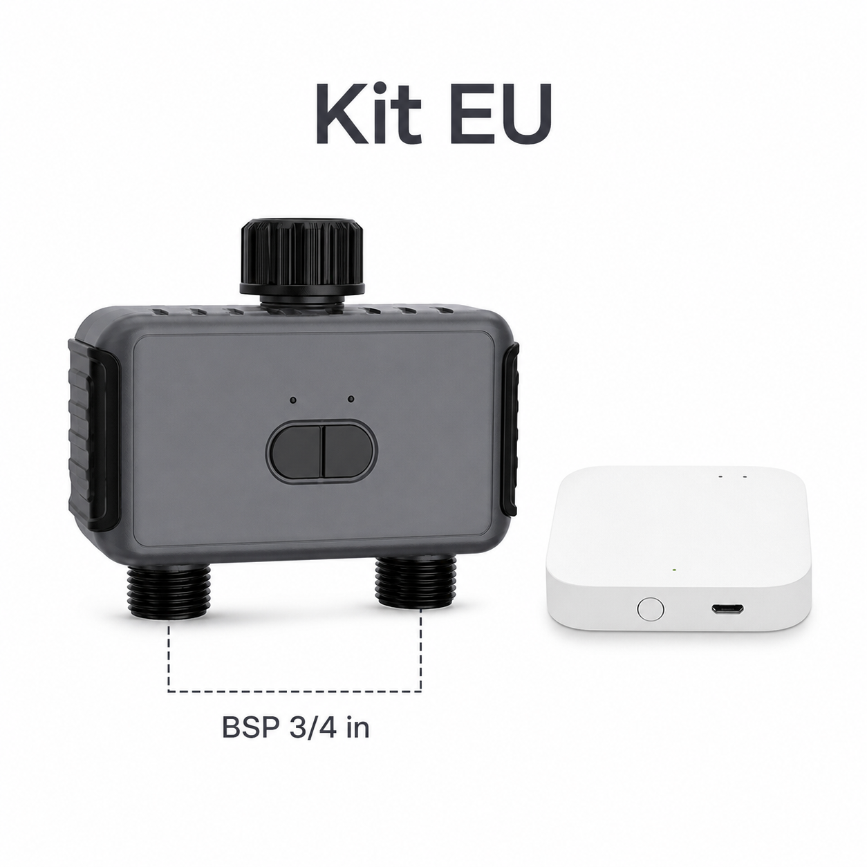 Kit EU variant with two-outlet garden water timer and Bluetooth gateway