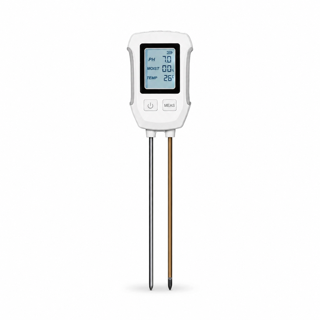Beige variant packshot of 3-in-1 soil tester on white background