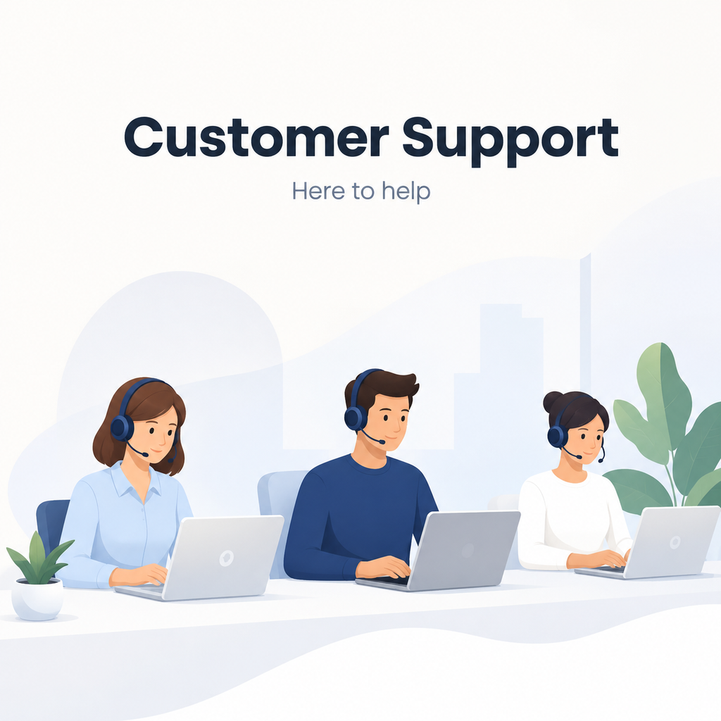 Clean customer support image for the soil tester product page
