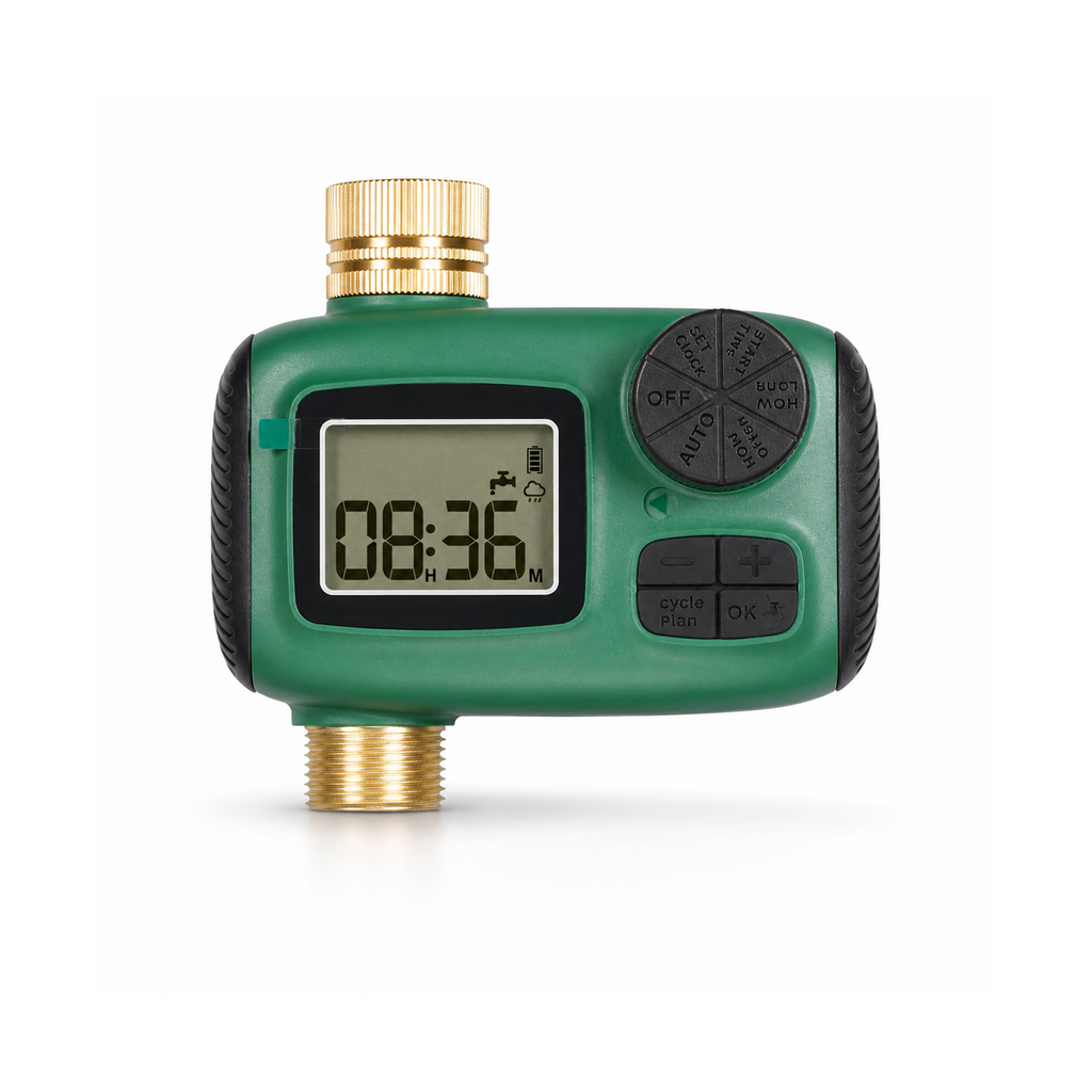 Programmateur d'arrosage NéoGarden Timer Comfort sur fond blanc