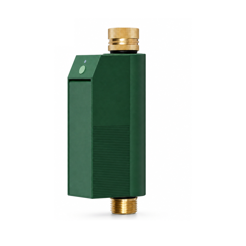 Contrôleur d'arrosage Wi-Fi IP65 NéoGarden Valve Comfort version UK sur fond blanc