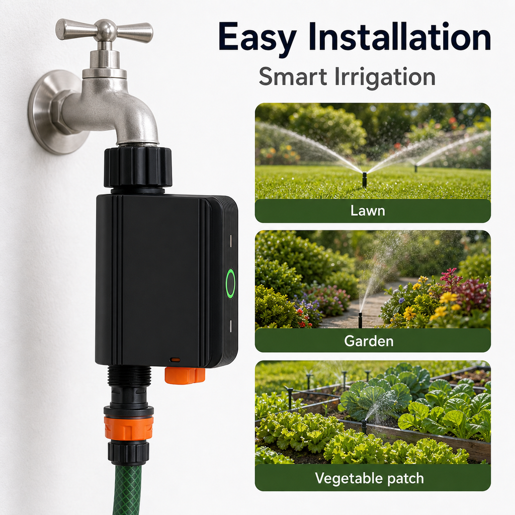 Easy installation examples for lawn garden and vegetable patch