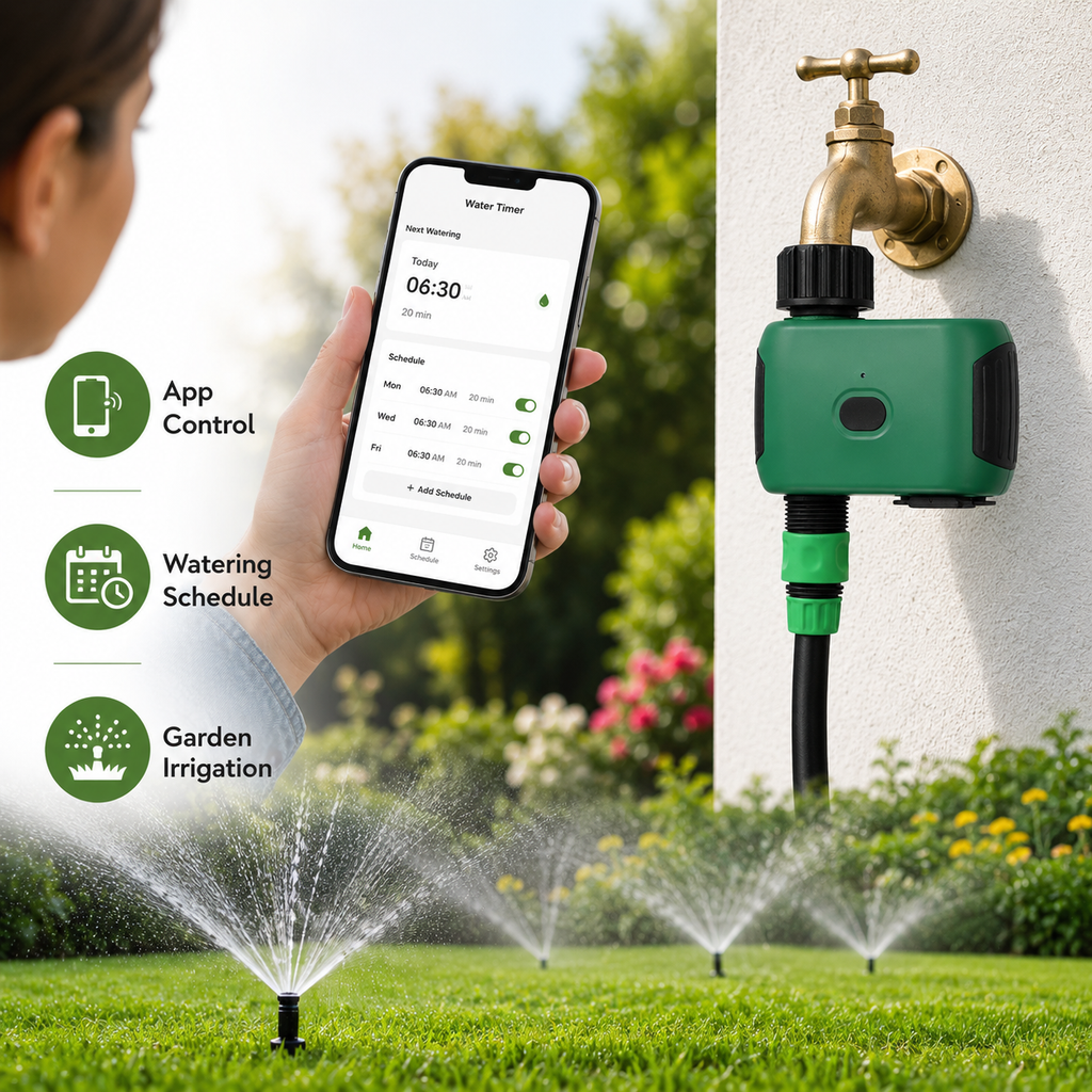 App control scene for NeoGarden Wi-Fi garden irrigation timer