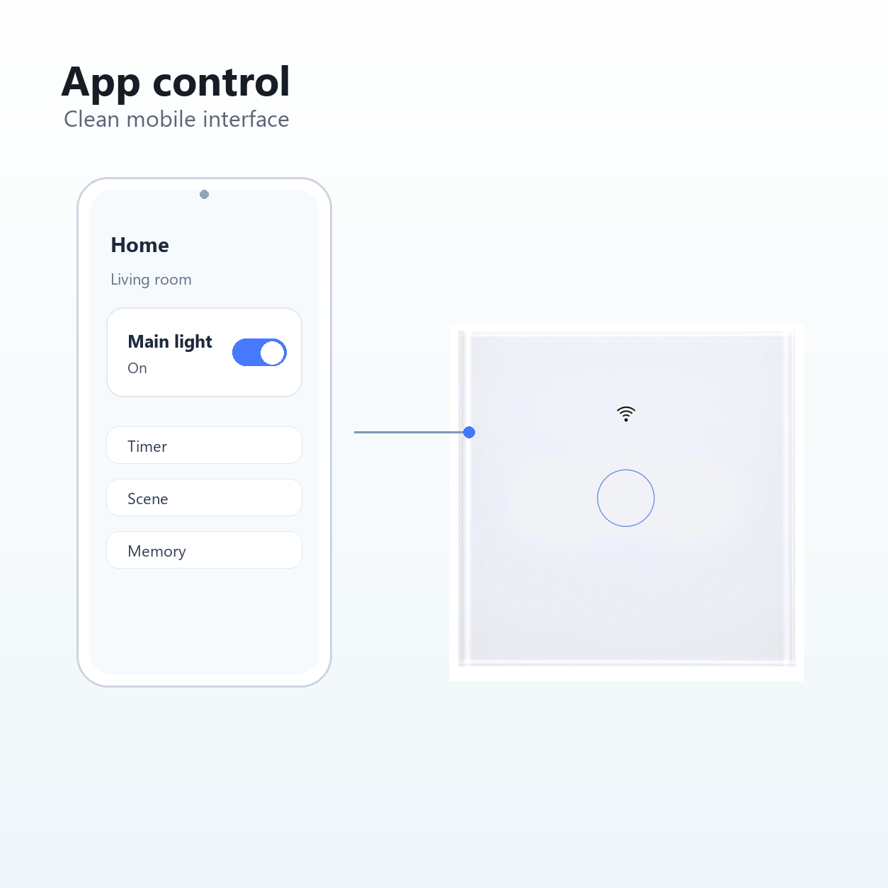 Generic app control image for NéoGlass Matter Comfort switch