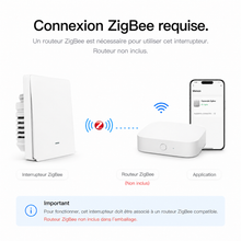 NéoGlass Multi-Wire Comfort, connexion Zigbee requise avec routeur Zigbee et application mobile.