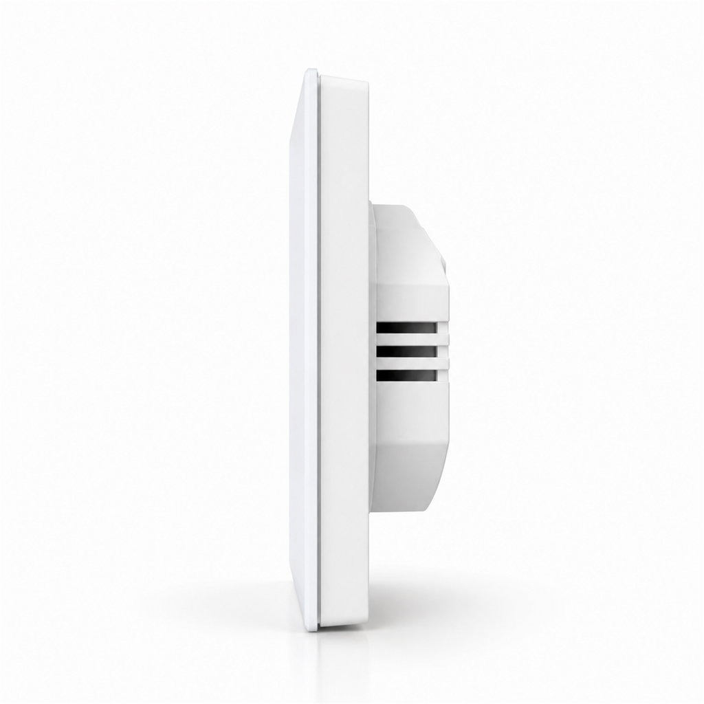 Profil fin de l’interrupteur tactile WiFi RF433 NéoGlass RF Lite Comfort sans neutre