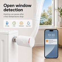 Open window detection graphic for NéoGraph Comfort radiator valve