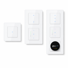 NéoGrid Essential modular wall switch system with thermostat and smart switch modules