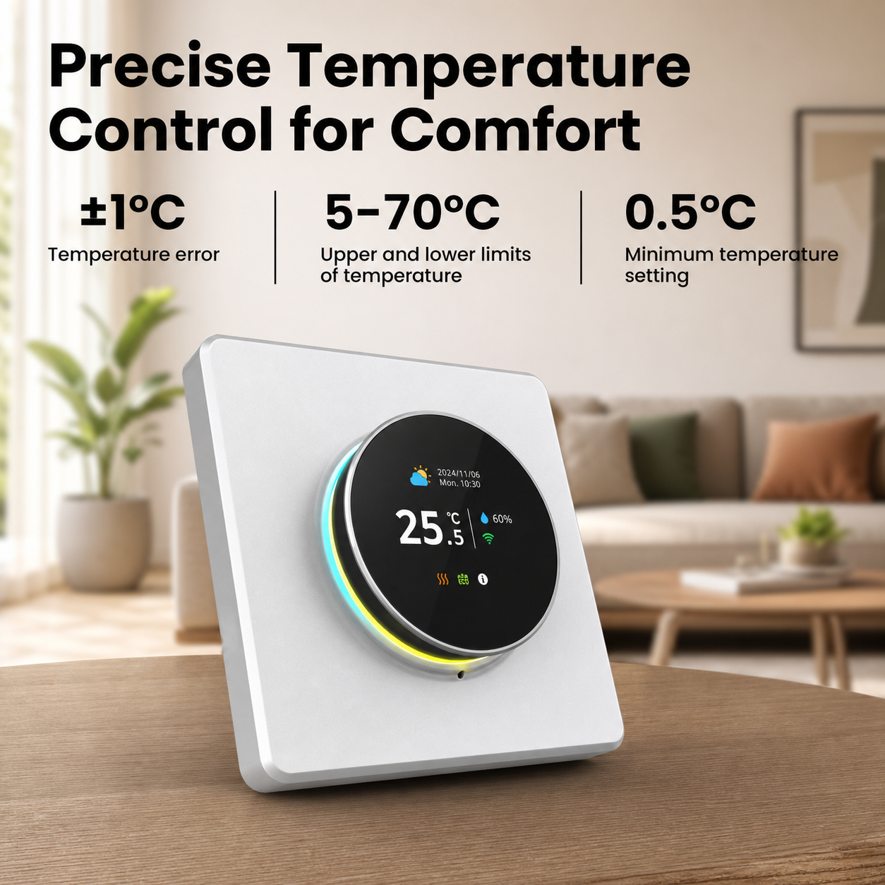 NéoHeat Essential precise temperature control comfort feature image