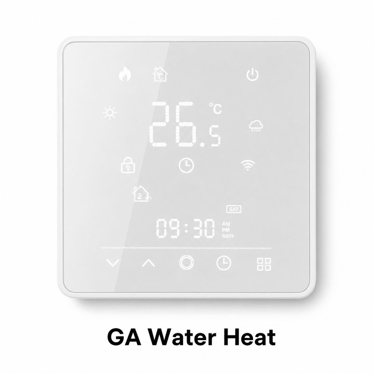 GA water heating version studio packshot of smart thermostat