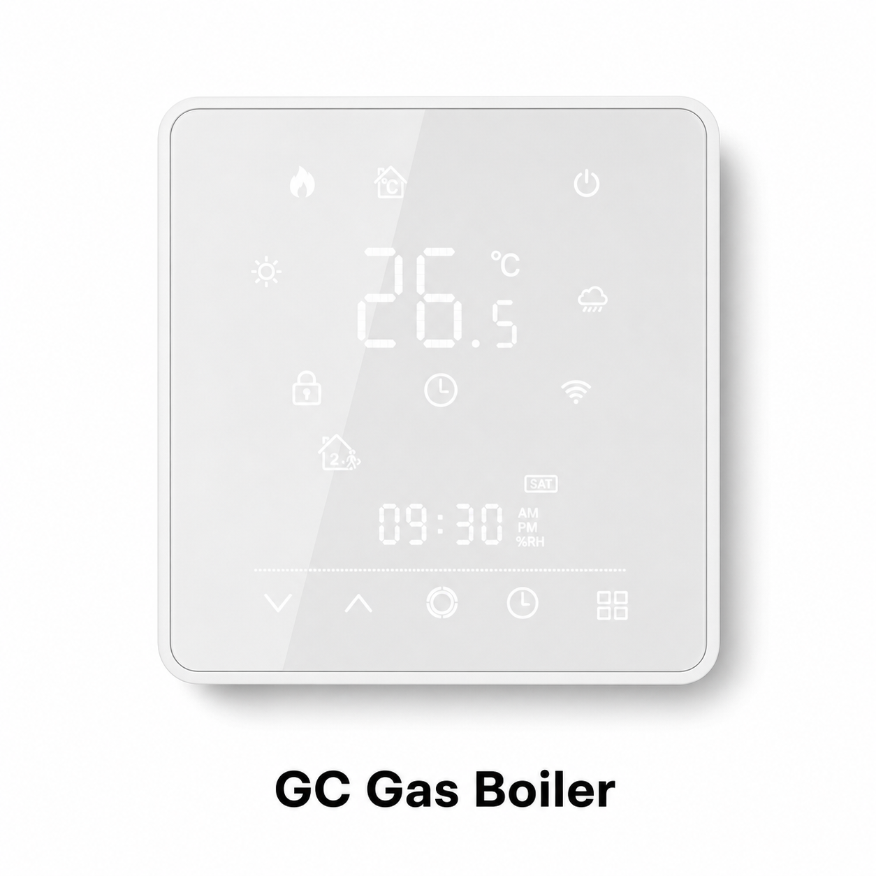 GC gas boiler version studio packshot of smart thermostat