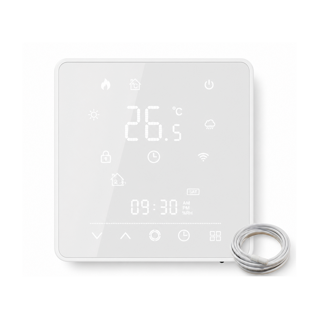 Thermostat Wi-Fi Matter NéoHeat Matter Comfort pour chauffage électrique avec sonde filaire