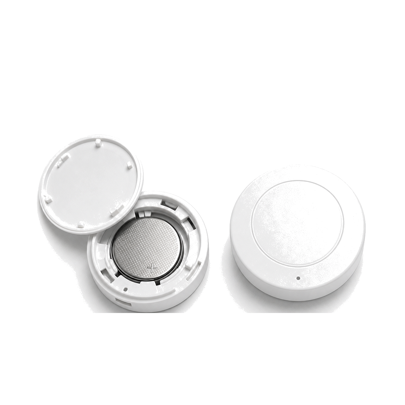 Telecommande scene ZigBee NeoKey Scene Comfort V2 ouverte avec pile bouton visible
