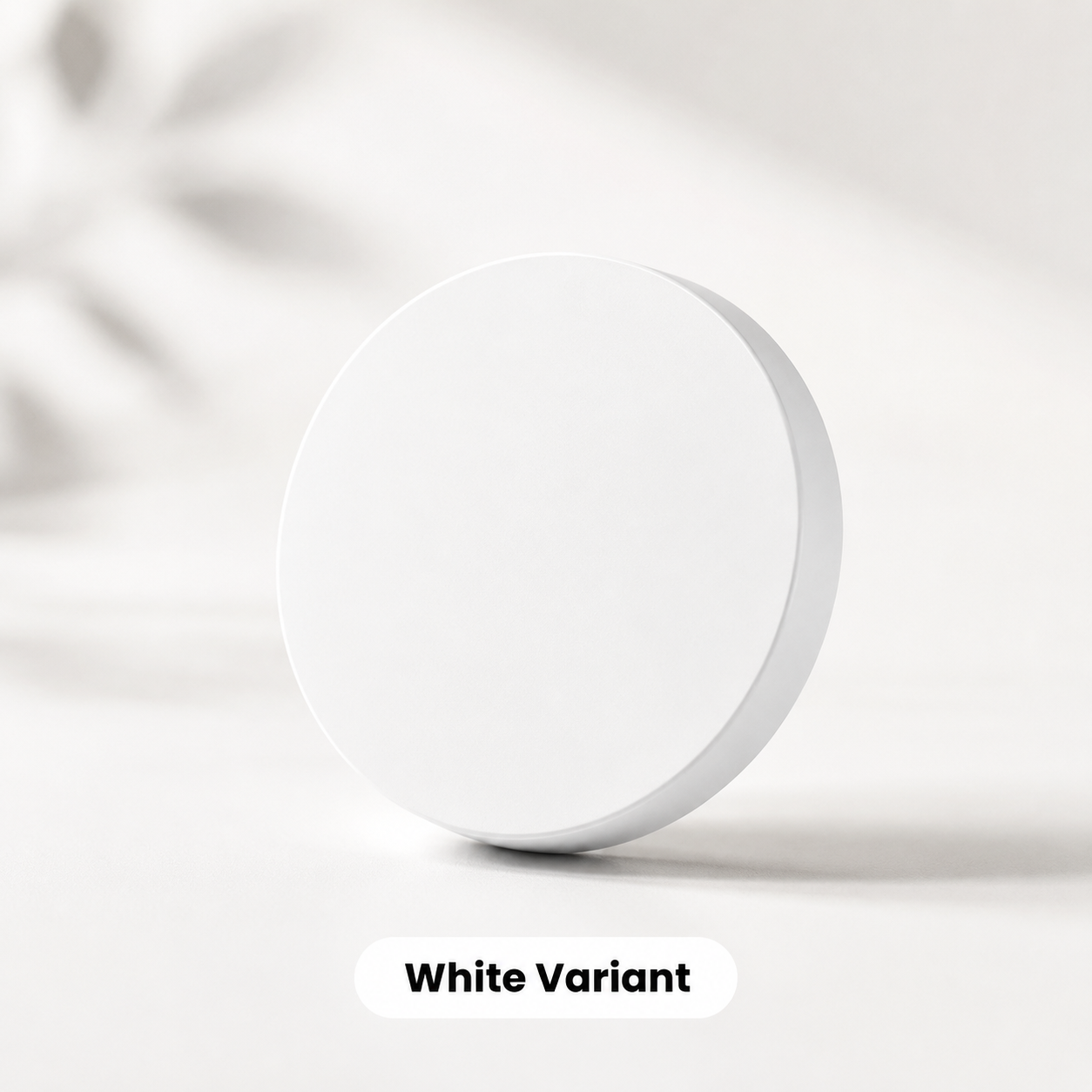 White variant studio packshot of NeoKey Scene Comfort V2 round scene button