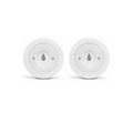 Lot de 2 détecteurs de fuite d'eau ZigBee NéoLeak Comfort sur fond blanc