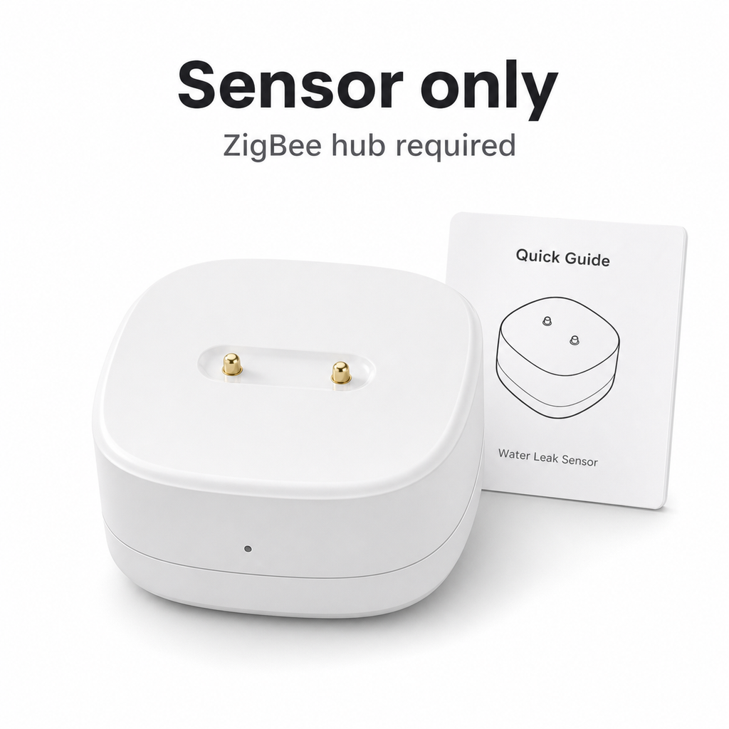 Sensor only variant of white ZigBee water leak detector