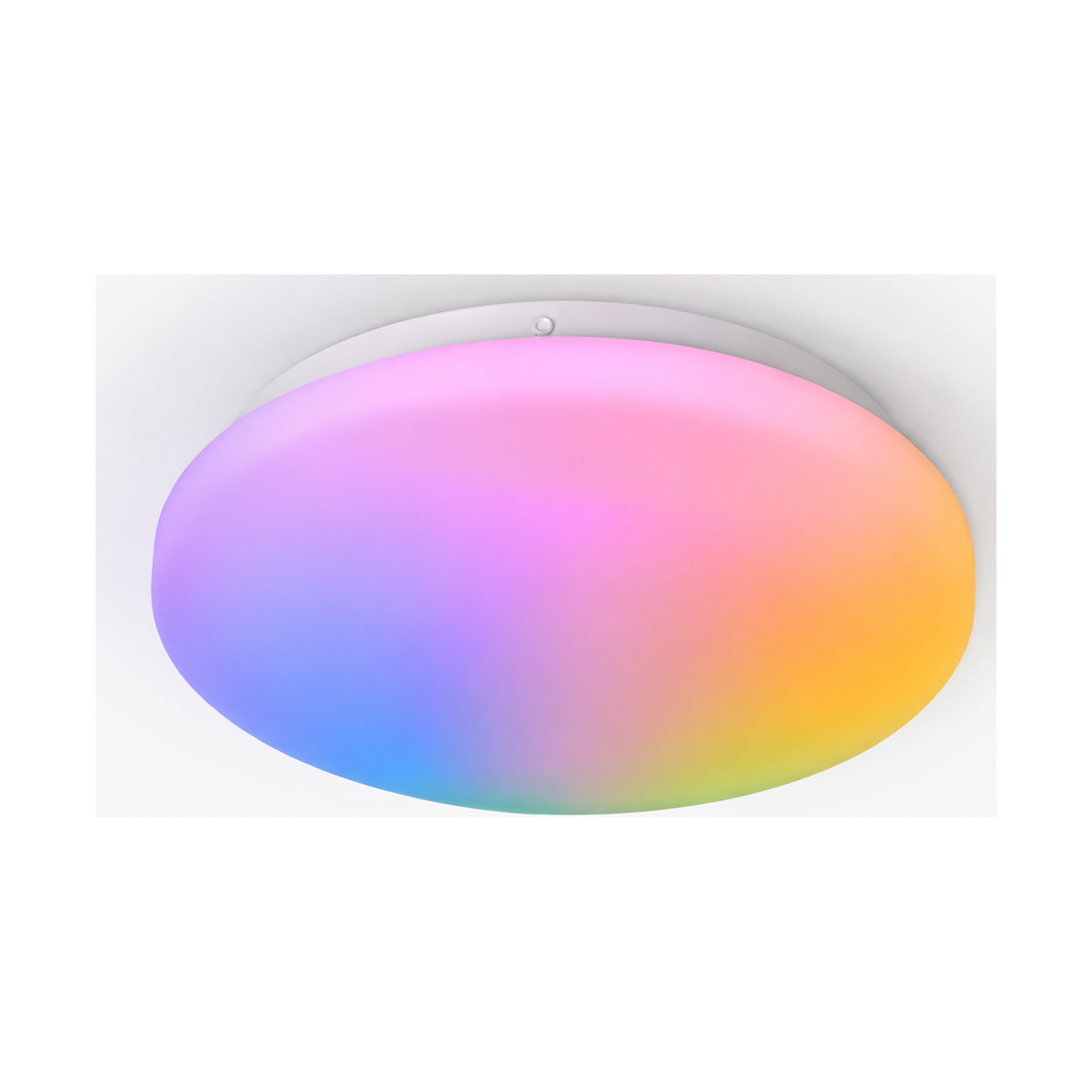 Plafonnier LED ZigBee RGB CCT NéoLight Ceiling Comfort allumé sur fond blanc