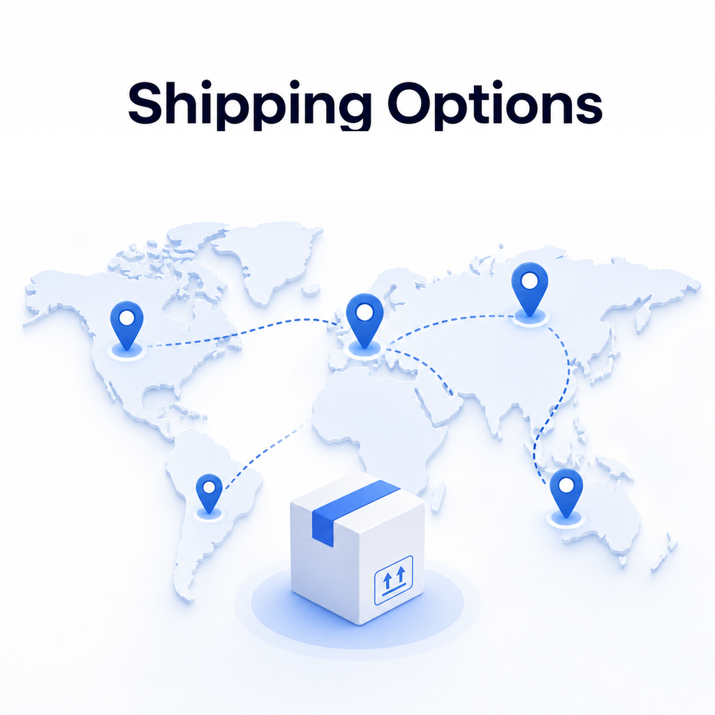 Generic shipping map graphic for smart ceiling light