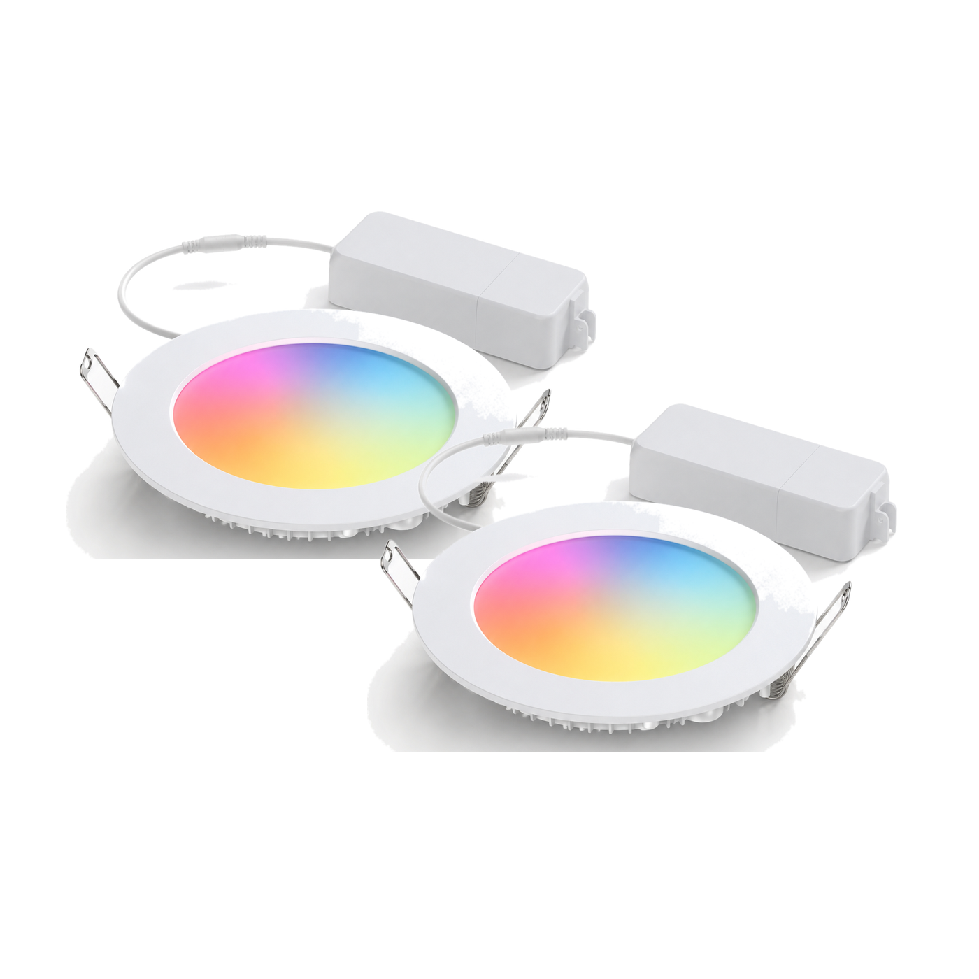 Spots LED encastrables NeoLight Downlight Comfort ZigBee RGB 6W lot de 2