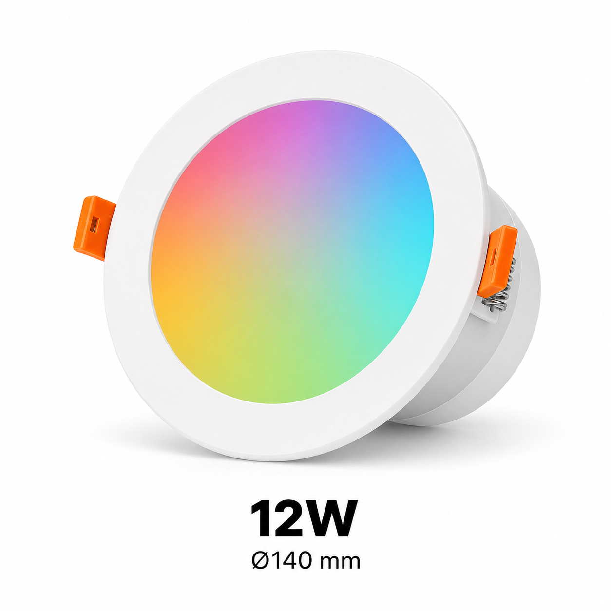 12W variant studio image of ZigBee RGB recessed downlight