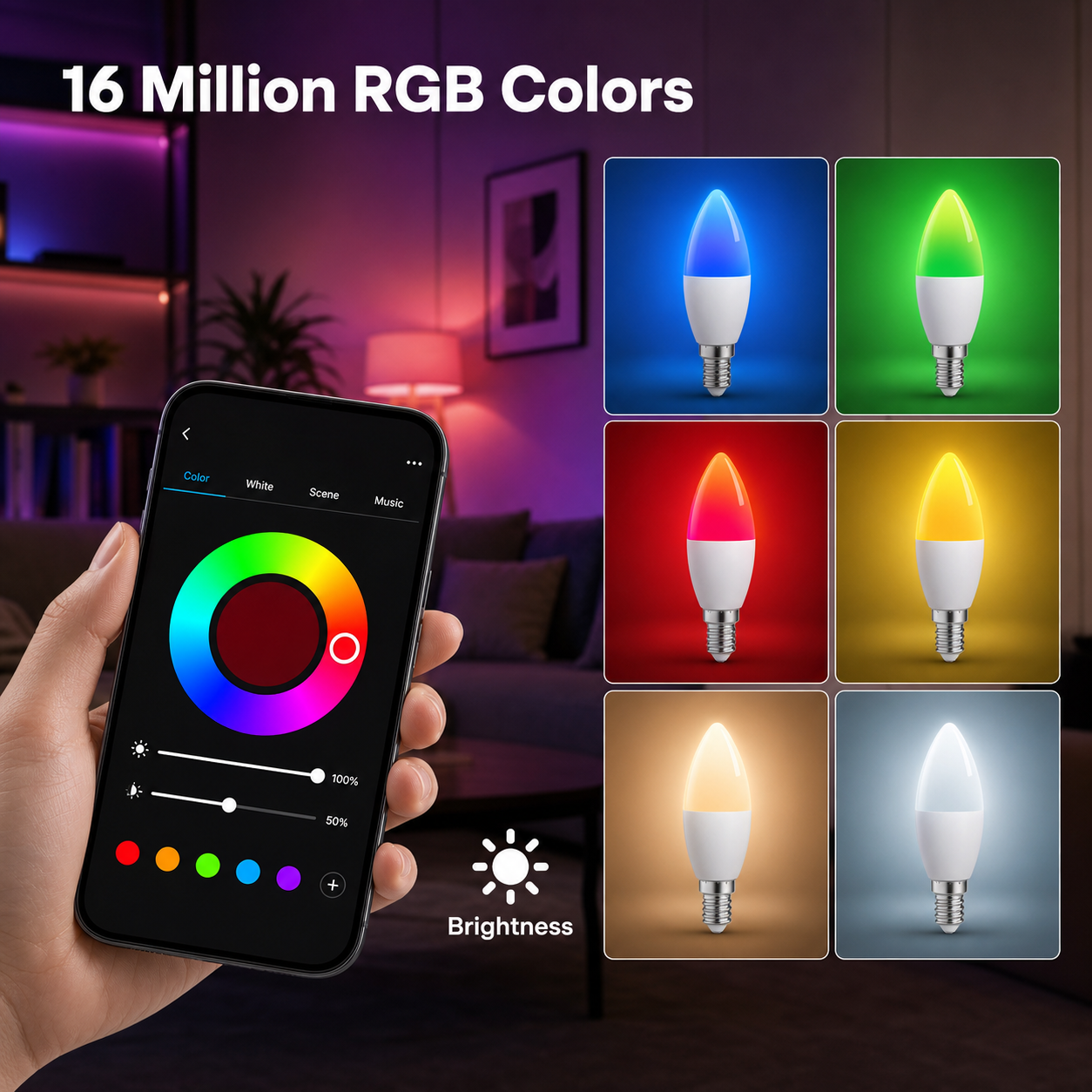 NéoLight E14 Matter Comfort 16 million RGB colors feature image
