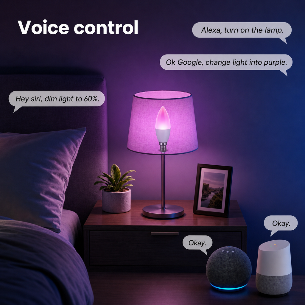 NéoLight E14 Matter Comfort voice control feature image