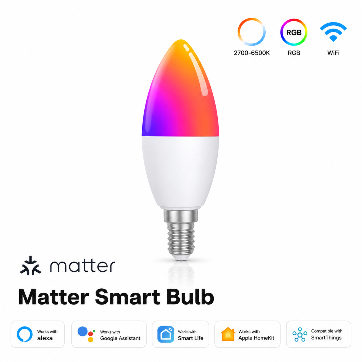 NéoLight E14 Matter Comfort clean catalog Matter smart bulb image