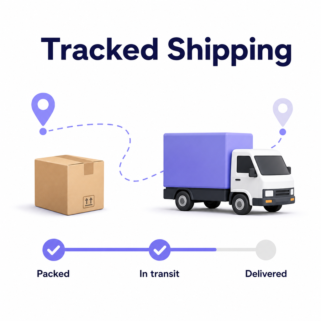 Tracked shipping status card