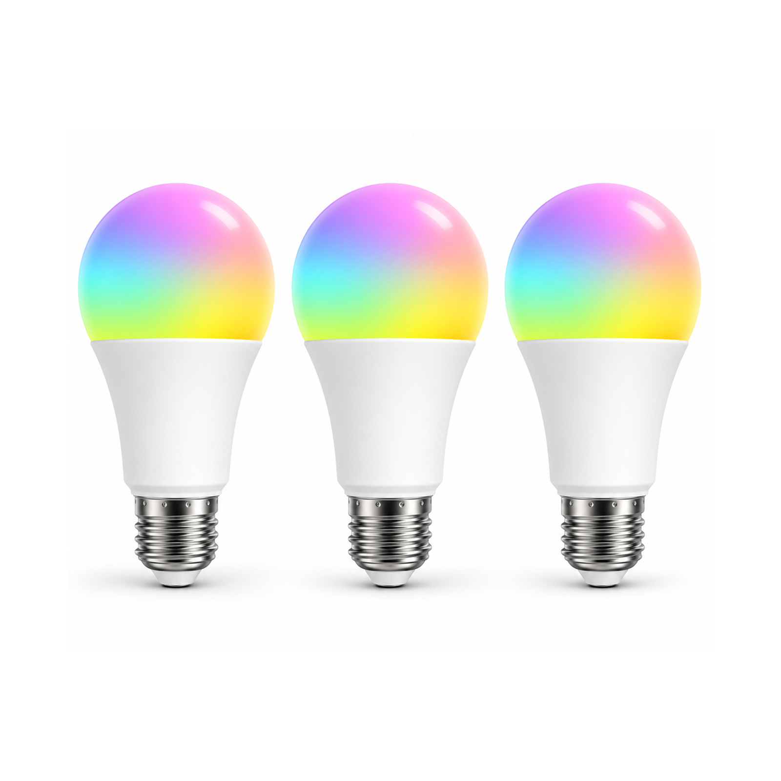 Lot de 3 ampoules LED Wi-Fi RGB+CCT 14W NéoLight E27 Comfort