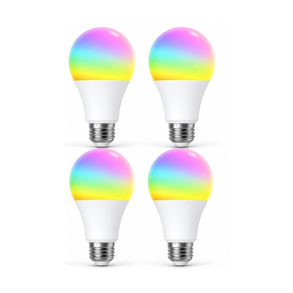 Lot de 4 ampoules LED Wi-Fi RGB+CCT 14W NéoLight E27 Comfort