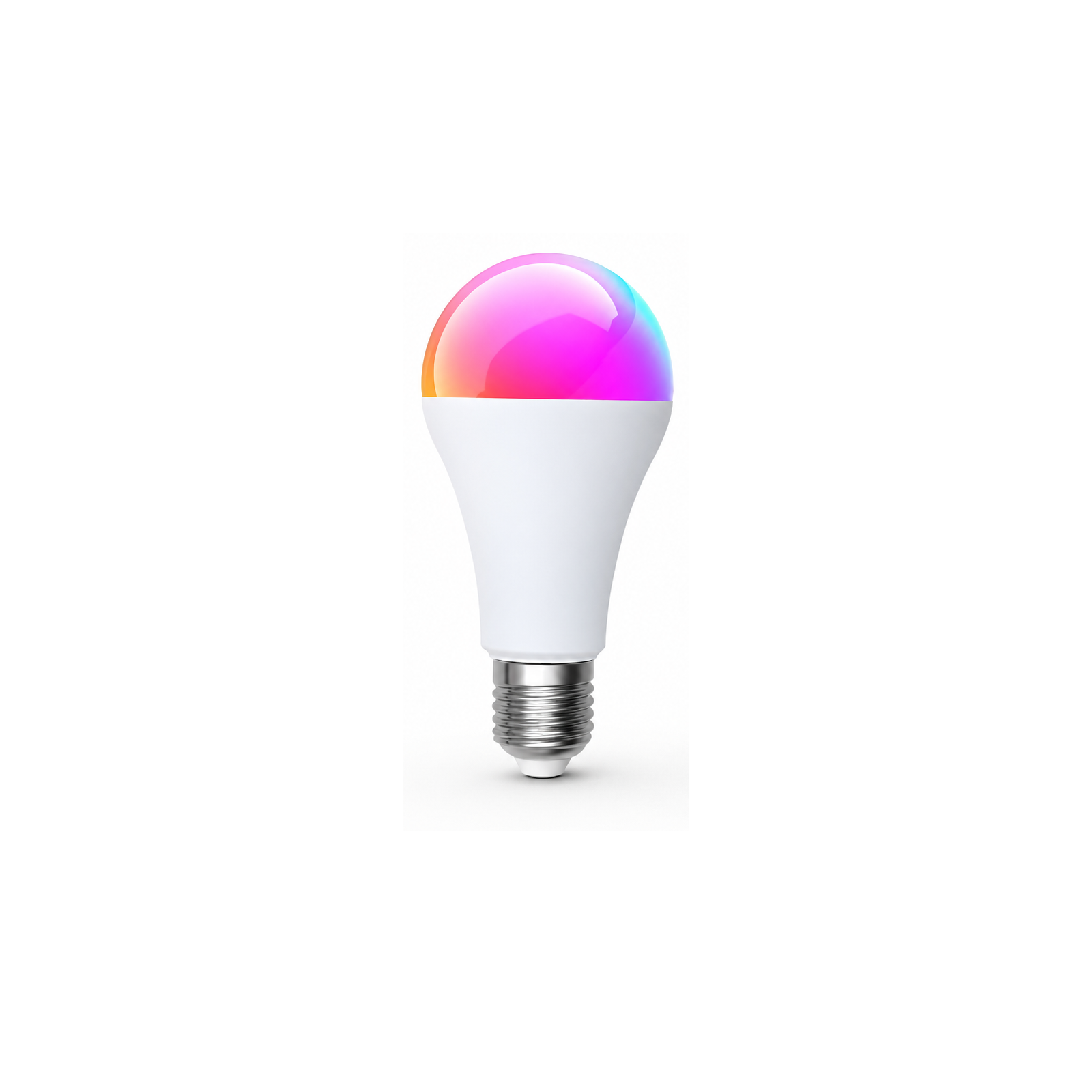 Ampoule LED E27 Wi-Fi Matter RGB CCT 14W Neolight sur fond blanc