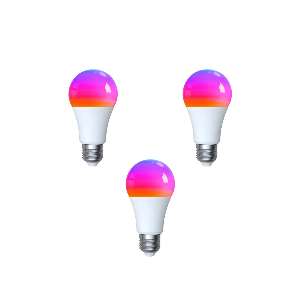Ampoules LED NeoLight E27 Matter Comfort Wi-Fi Matter RGB 9W lot de 3