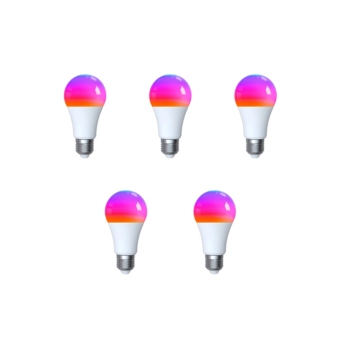 Ampoules LED NeoLight E27 Matter Comfort Wi-Fi Matter RGB 9W lot de 5