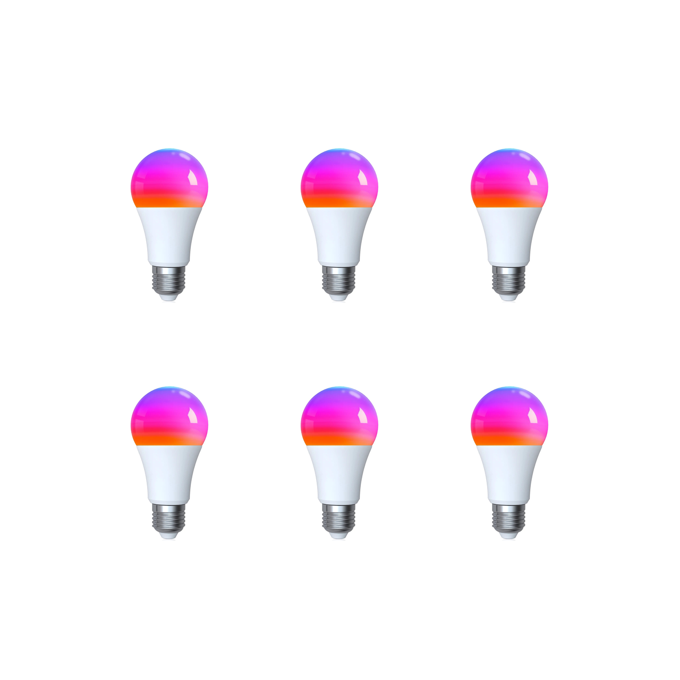 Ampoules LED NeoLight E27 Matter Comfort Wi-Fi Matter RGB 9W lot de 6