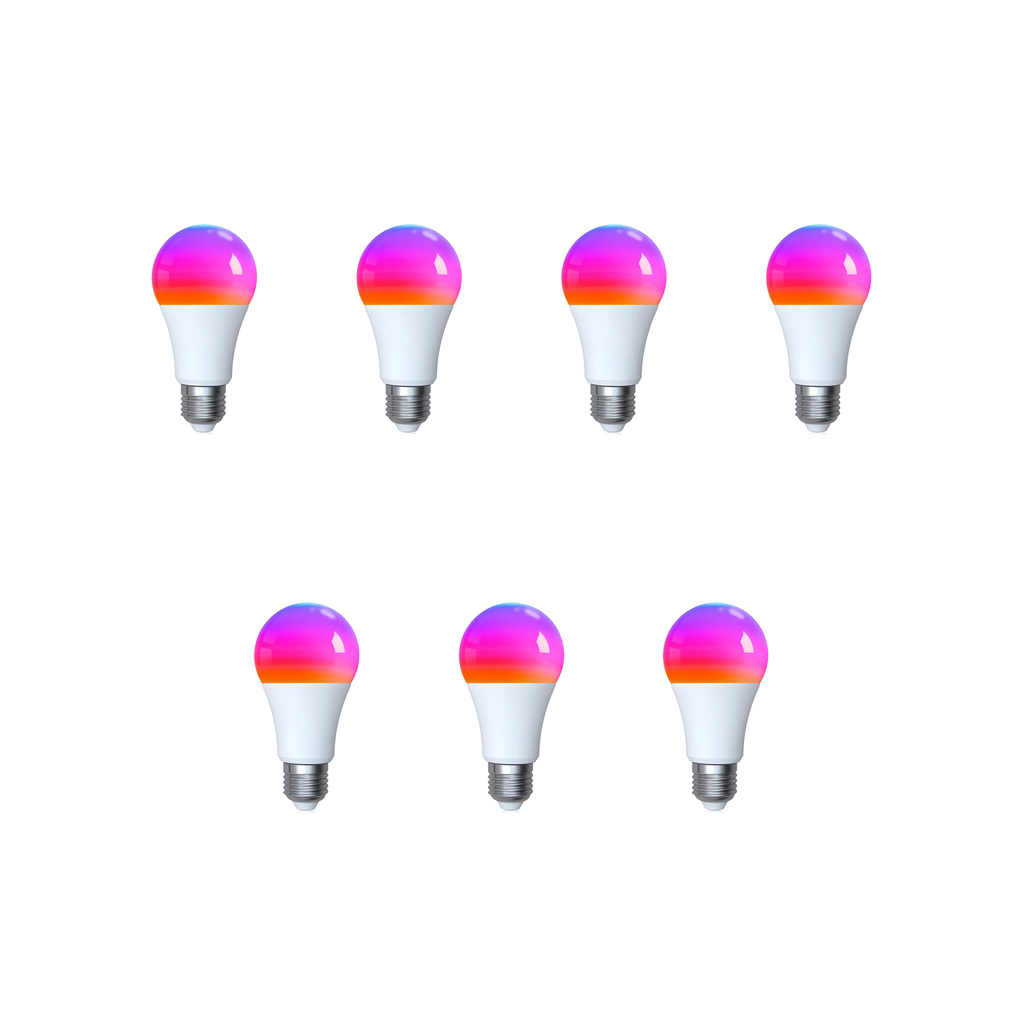 Ampoules LED NeoLight E27 Matter Comfort Wi-Fi Matter RGB 9W lot de 7