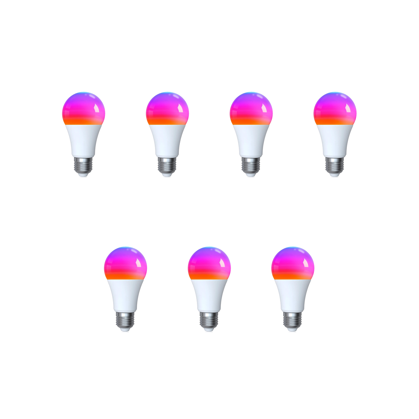 Ampoules LED NeoLight E27 Matter Comfort Wi-Fi Matter RGB 9W lot de 7
