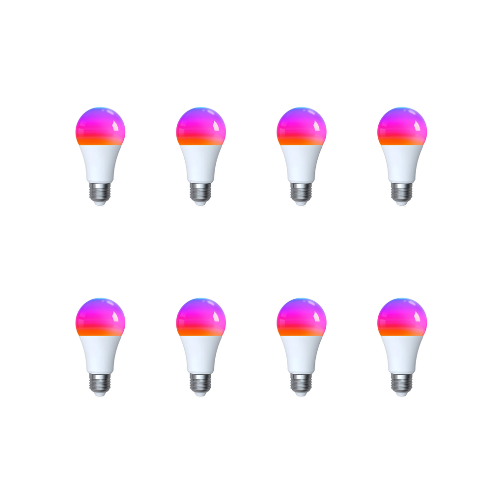 Ampoules LED NeoLight E27 Matter Comfort Wi-Fi Matter RGB 9W lot de 8